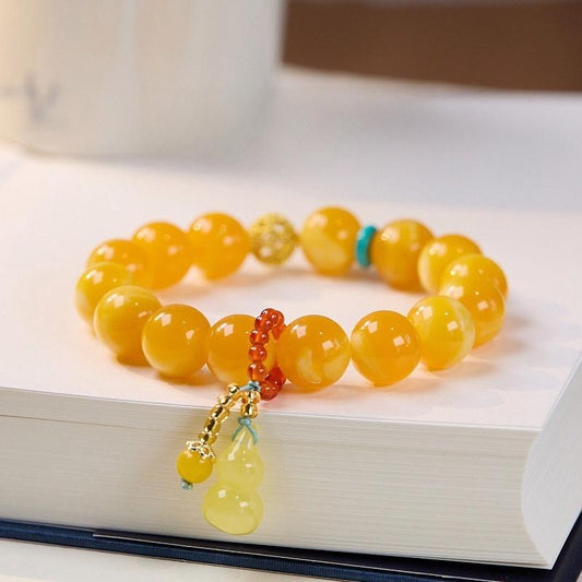 Honey Amber Bracelet - The Earth Element
