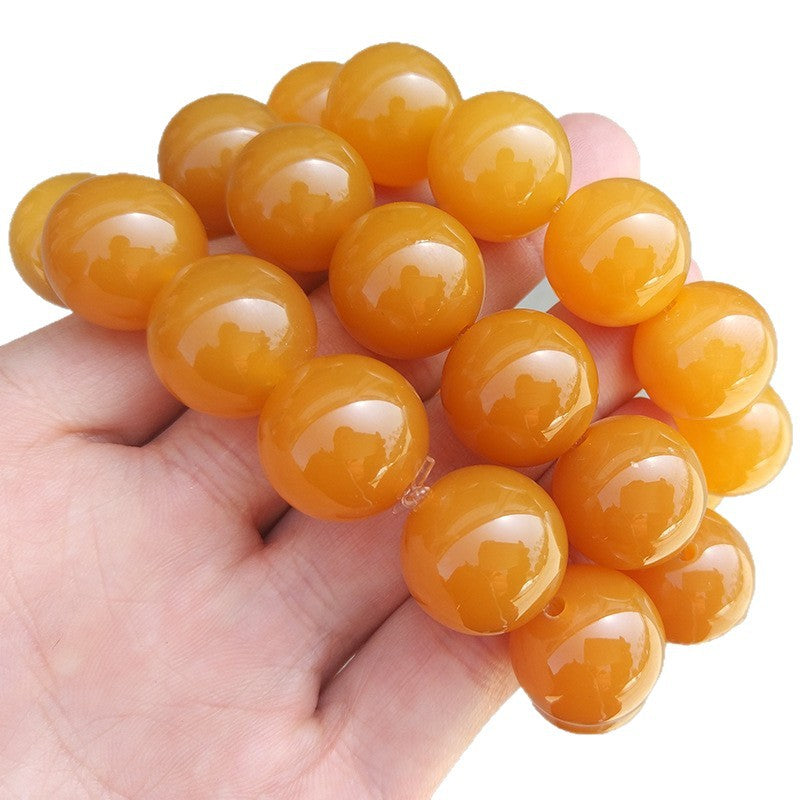 The Yellow Jade Mala — Handcrafted
