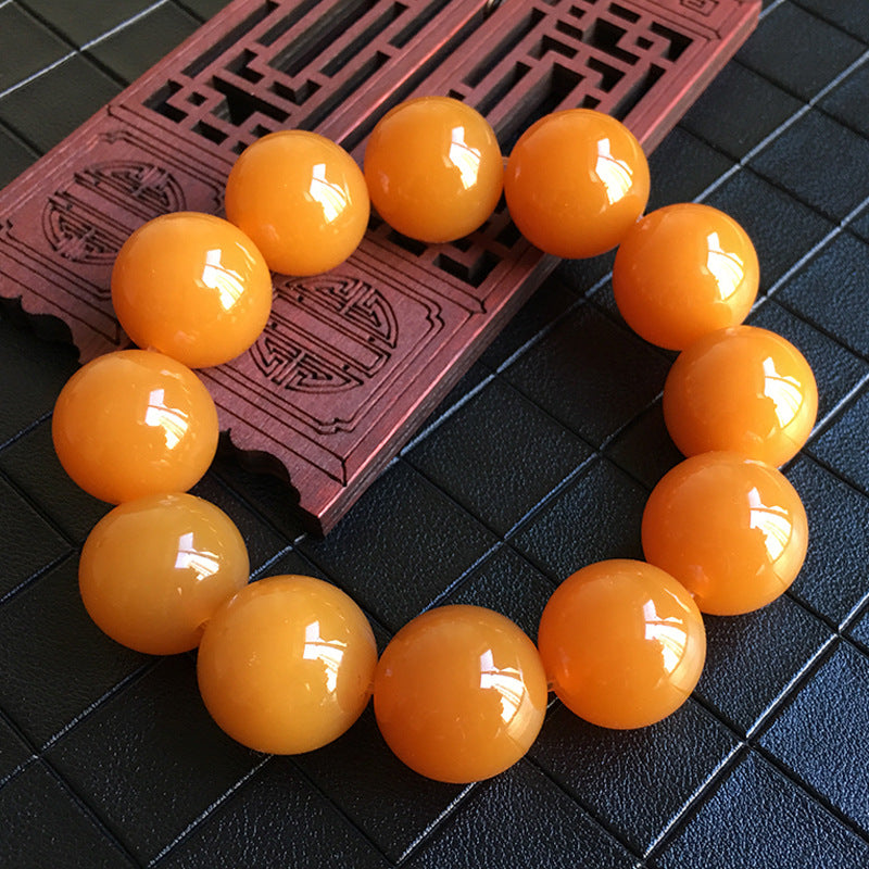 The Yellow Jade Mala — Handcrafted