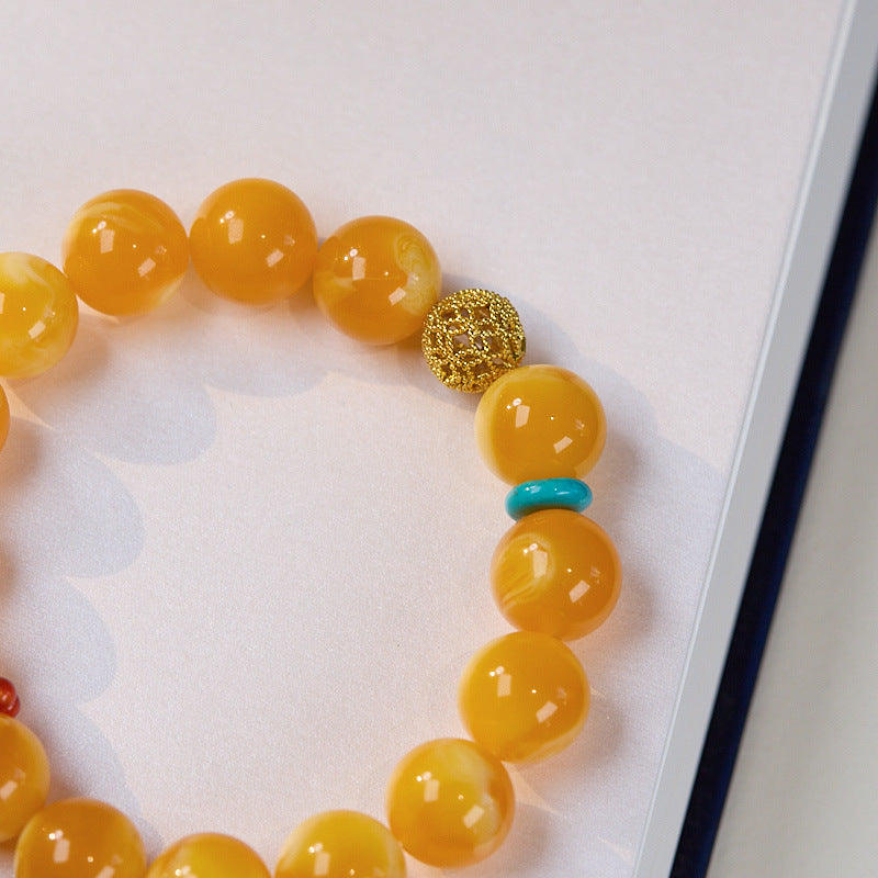 Honey Amber Bracelet - The Earth Element
